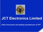 JCT Electronics Limited Baroda